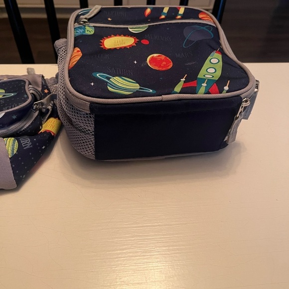Pottery Barn Navy Solar System Large Backpack, Lunchbox, Pouch, & Bottle Bundle - Picture 9 of 16